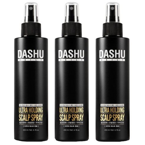 다슈 울트라 홀딩 스칼프 헤어스프레이, 200ml, 3개