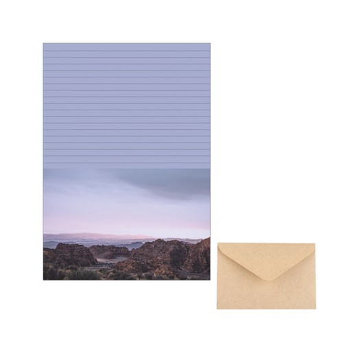 삼육오데이 디자인편지세트 편지지 20p + 봉투 10p, 흐린날, 1세트