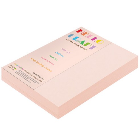 종이문화 두꺼운양면 칼라용지 레인보우카드 No22 라이트핑크, B5, 120매