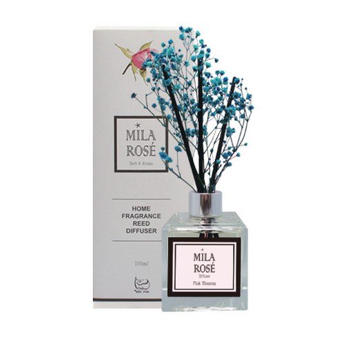 밀라로제 프리저브드 플라워 디퓨저 150ml, 핑크블로썸