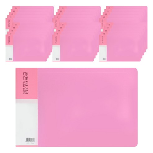 레드루프 레버화일 A5, 핑크, 150개입