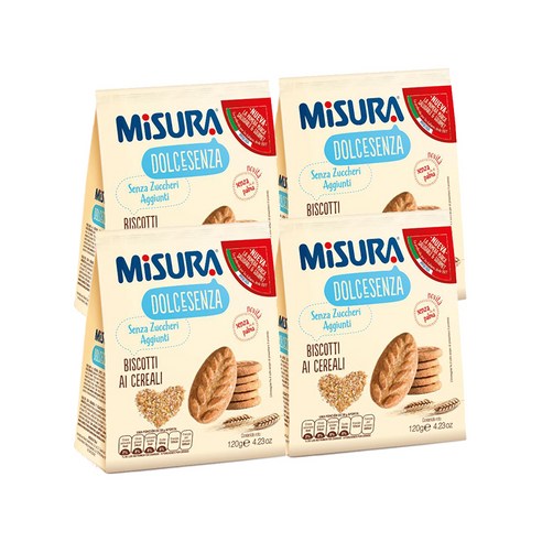 미주라 시리얼비스켓, 120g, 4개