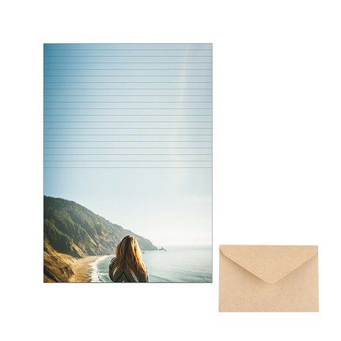 삼육오데이 디자인 편지세트 편지지 20p + 봉투 10p, 뒷모습, 1세트
