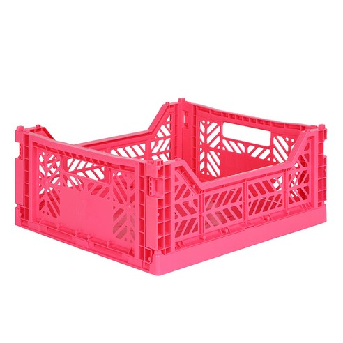 아이카사 폴딩박스 M, hot pink, 1개
