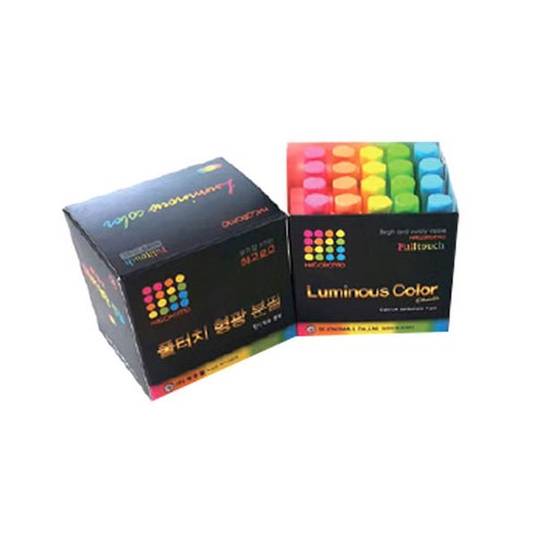 하고로모 탄산분필 형광 5색 20p 세트, 혼합 색상