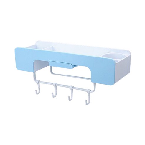 라인 다용도 모던 심플 욕실선반 40 x 13.5 x 18 cm, 블루, 1개