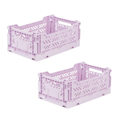 아이카사 폴딩박스 S, lilac, 2개