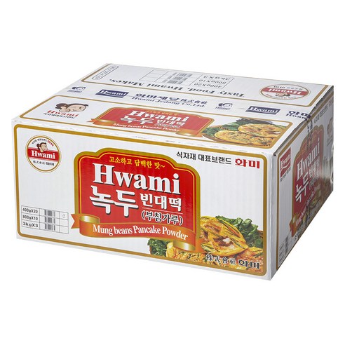 화미 녹두빈대떡가루, 400g, 20개