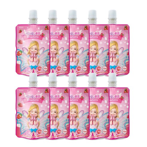 시크릿쥬쥬 파우치 음료 100ml, 10개
