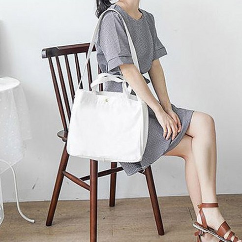 하라몰 데일리 크로스 캔버스 에코백