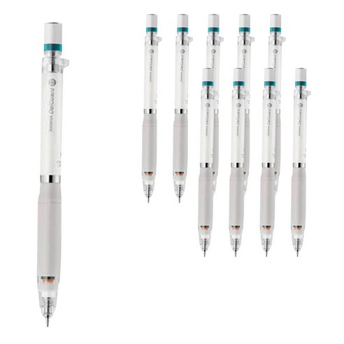 제브라 델가드ER 샤프 MA88 화이트, 0.5mm, 10개