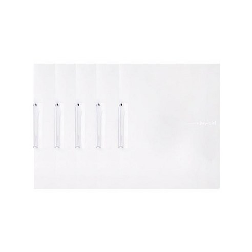 모닝글로리 2000 원터치 클립화일 A4, 화이트, 5개입