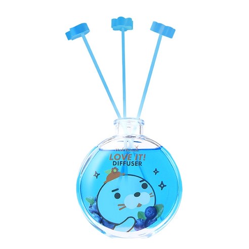 허브타임 다다패밀리 러브잇 디퓨저 120ml 세트 + 플라워 석고, 블루베리(수다꽁)