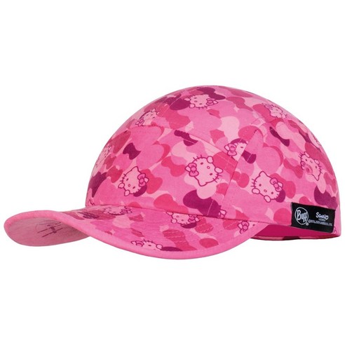 버프 5패널 캡 헬로우키티 아동 모자, CAMO PINK