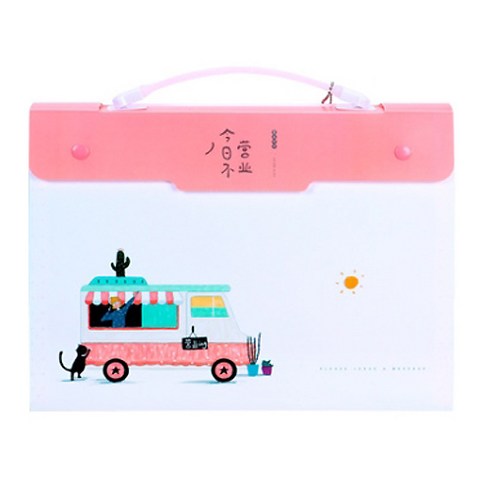 멜팅홈 차량그림 파일가방, A-2, 1개