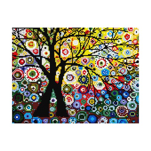 아트조이 DIY 보석십자수 캔버스형 생명의 나무 30 x 40 cm, 혼합 색상, 1세트