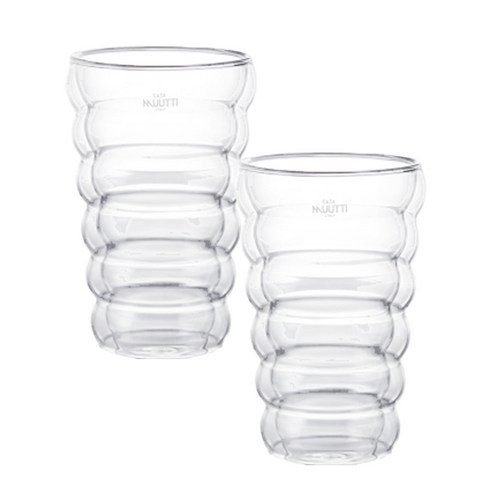 까사무띠 아넬리 내열 이중유리컵 310ml, 2개입