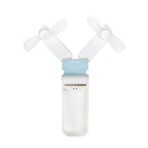 마스코타 포켓 듀얼 미니선풍기, T-Folded mini Fan, 화이트
