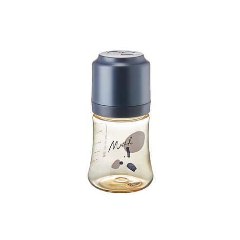 마더케이 369 PPSU신생아젖병 180ml, 0단계(0~2개월), 네이비, 1개, 1개