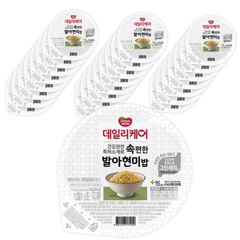 동원 데일리케어 발아현미밥, 195g, 24개입