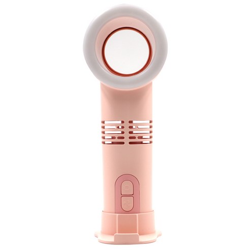 스미다 날개없는 LED 핸디팬 선풍기, Pink