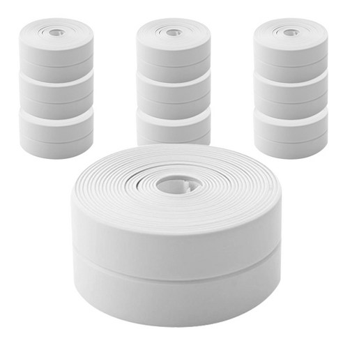 블럭마트 방수 테이프 3.2m x 3.8cm, 화이트, 10개입