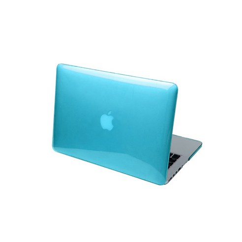 우수스 파스텔 컬러 투명 맥북 케이스 맥북 에어 A1369/A1466, 블루