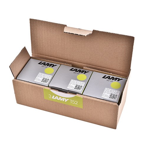 라미 만년필 병잉크 T52 50ml, 차지드 그린, 3개입