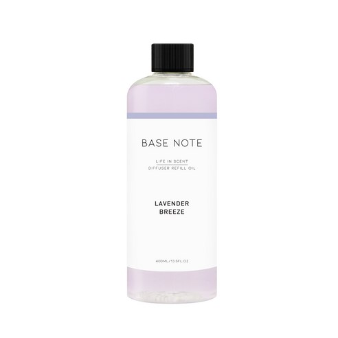 더허브샵 베이스노트 디퓨저 리필오일, 라벤더 브리즈, 400ml