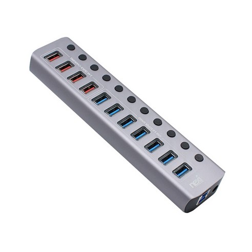 USB 연결성을 극대화하는 넥시 USB3.0 11포트 유전원 허브