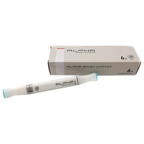 알파색채 브러쉬마카 B142 FairAqua 6p, 1색, 1개