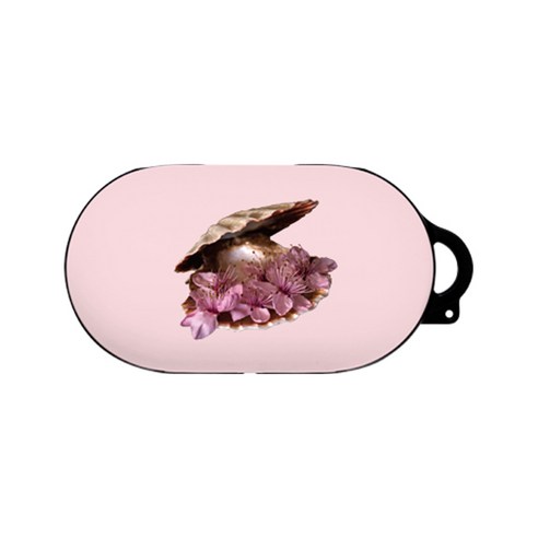 바니몽 호프쉘 디자인 갤럭시 버즈 케이스, 단일 상품, 핑크