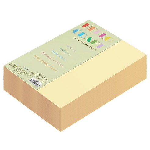 종이문화 양면색상지 뉴씨플레인 B5 No.10 미색, 320매