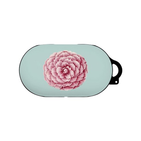 바니몽 꽃 디자인 갤럭시 버즈 케이스, 단일 상품, 연분홍꽃