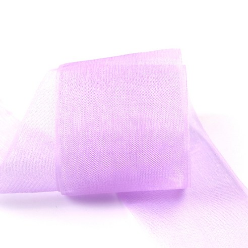 가드 파티장식 오간디 선물포장 리본 25mm, 라벤더, 180m