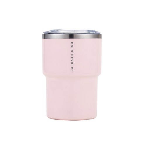 오슬로 리볼브 텀블러, 핑크, 350ml