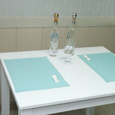 나산데코 린넨 심플 테이블매트 TM551 2p, 21 라이트시안블루, 40 x 30 cm
