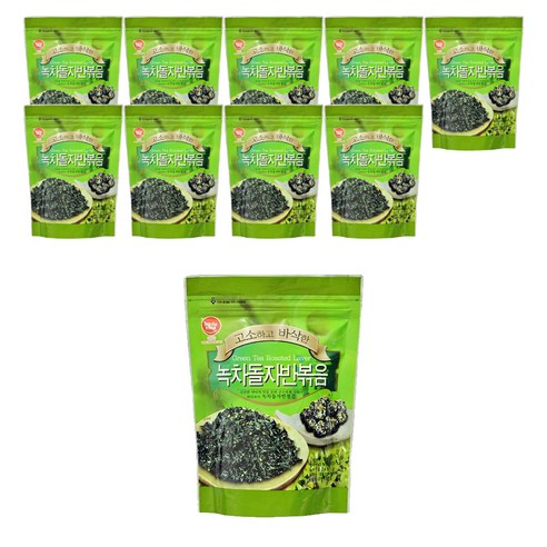 바다모아 녹차 돌자반볶음, 60g, 10개