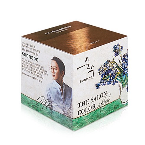 순수 더 살롱 컬러 아트컬렉션 염색제, 밀크브라운, 1개