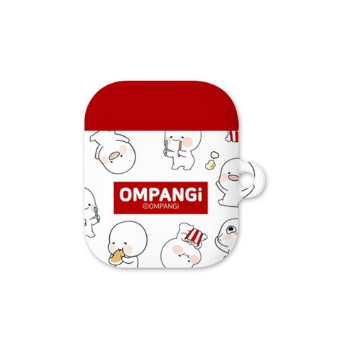바니몽 옴팡이 팡팡 에어팟케이스, 단일 상품, 팝콘팡화이트