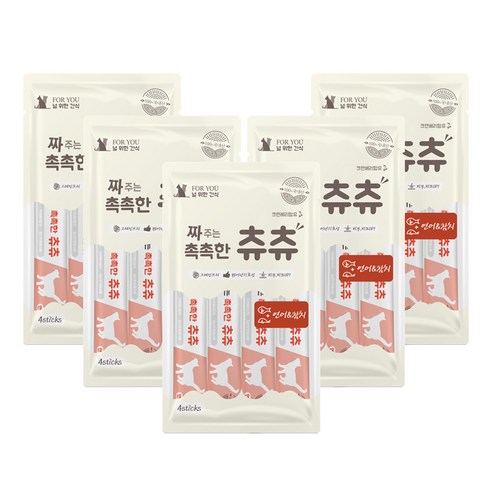 짜주는 촉촉한 츄츄 연어참치 고양이 간식 4p, 14g, 5개