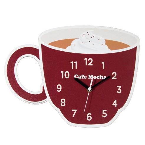 브론즈하우스 커피디자인 벽시계, WMC-141 커피