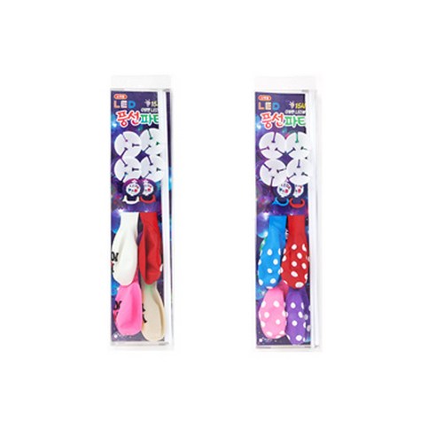 포포팬시 LED 풍선파티 스틱형, 랜덤 발송, 2개