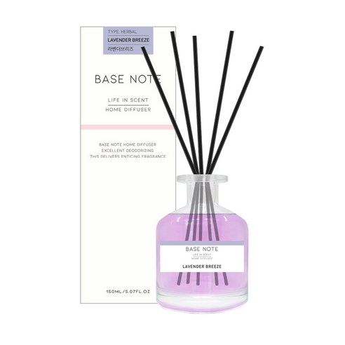 베이스노트 홈 디퓨져 150ml, 라벤더브리즈, 1개
