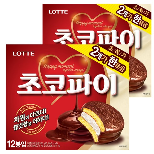 롯데제과 초코파이 UP 12개입, 336g, 1개