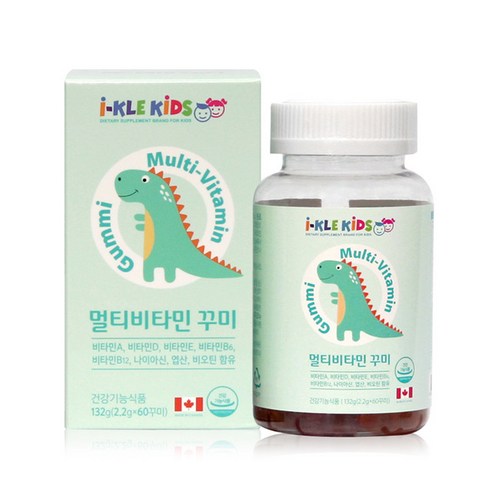 맛있는 아기 유아 종합 비타민 2개월치 초등생 아이키 멀티 영양제 젤리형, 132g, 1개