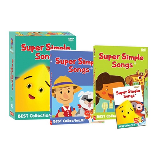 NEW Super Simple Songs 베스트 Collection DVD + 오디오CD 16종세트 가사집포함