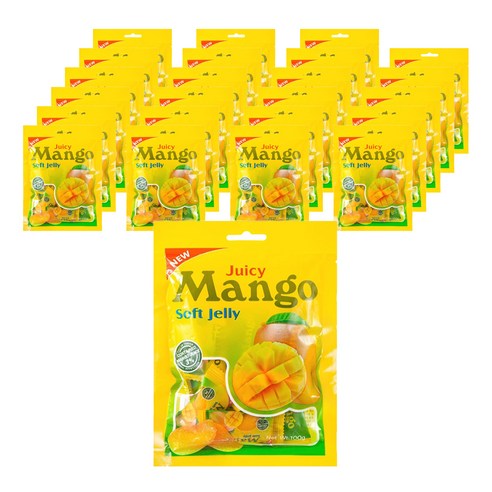 쥬시 망고젤리, 100g, 24개