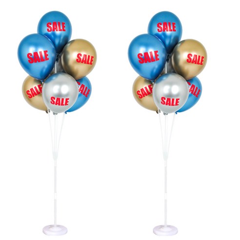 파티쇼 풍선꽂이 장식 세트 130cm, 인쇄크롬세일혼합, 2세트