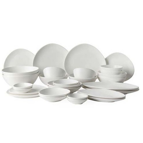 에라토 패블 4인 그릇세트 30p, 화이트, 볼 3종 10p + 접시 3종 6p + 찬기 4종 10p + 롱디쉬 2종 4p